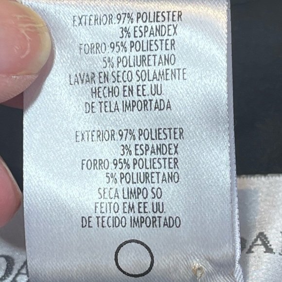 David's Bridal Black Formal Strapless Crumb Catcher Ruched Dress Back Zip Size 6 - Picture 10 of 12